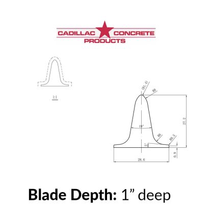 1 inch blade profile scaled 1