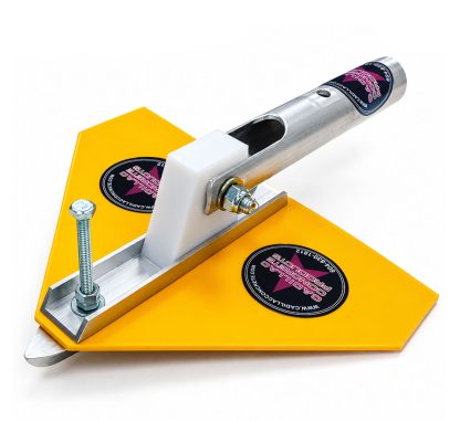 airplane lazerbeam cutter for concrete finishing